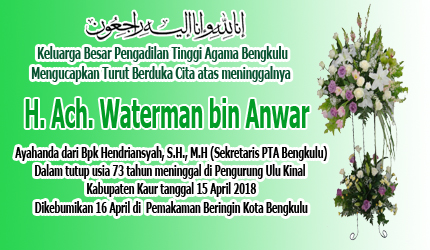turut berduka cita h waterman